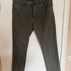 Neuw Lou Slim Jeans 36x32 Olive Green Stretch Denim Stockholm Melbourne